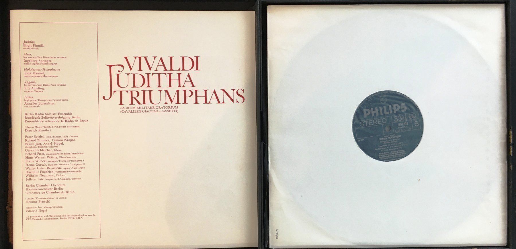 Dischi in vinile: Vivaldi: JUDITHA TRIUMPHANS – Usato da Oftringen venduto da Vucki 2