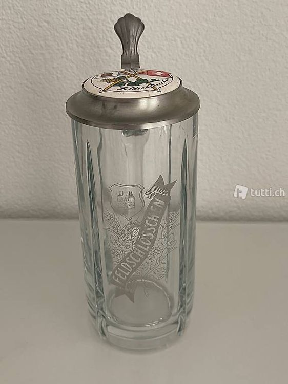 MamboCat 6er Set Bierkrüge 200ml - Traditionelle Dijon Gläser Mit Schild