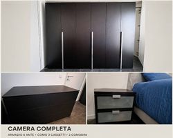 Armadio 200x266+cassettiera+ 2 comodini