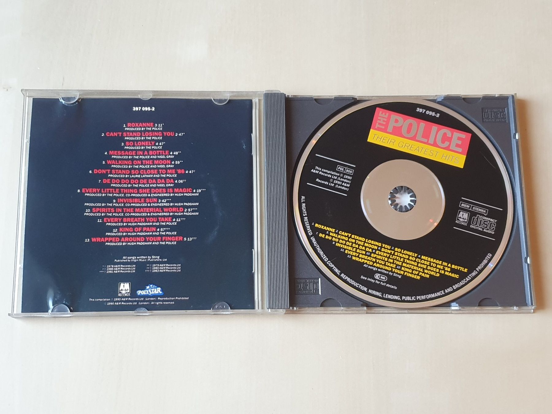 CD: The Police Their Greatest Hits – Usato da Stansstad venduto da collectorsshop 2