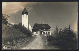 AK Flims-Fidaz, Weg zur Kirche, 1925