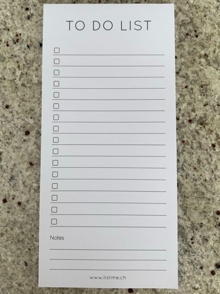 Blocchi: bloc-note "To Do List" - 10 x 21 cm, 50 pages – Nuovo e nell'imballaggio originale da Genève venduto da sunsustains 1