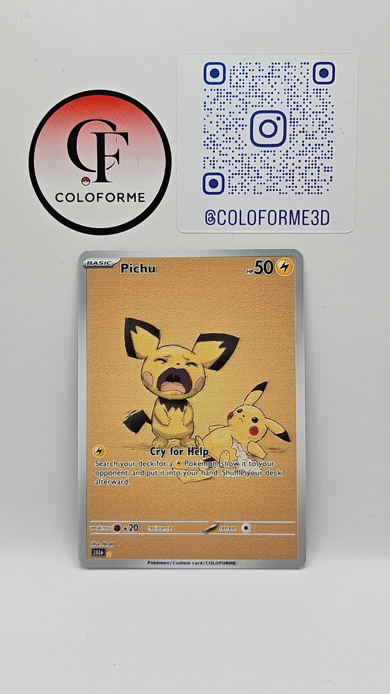Pokémon Carte collezionabili: Pichu Custom Card – Nuovo (secondo la descrizione) da Yverdon-les-Bains venduto da sen_dh25