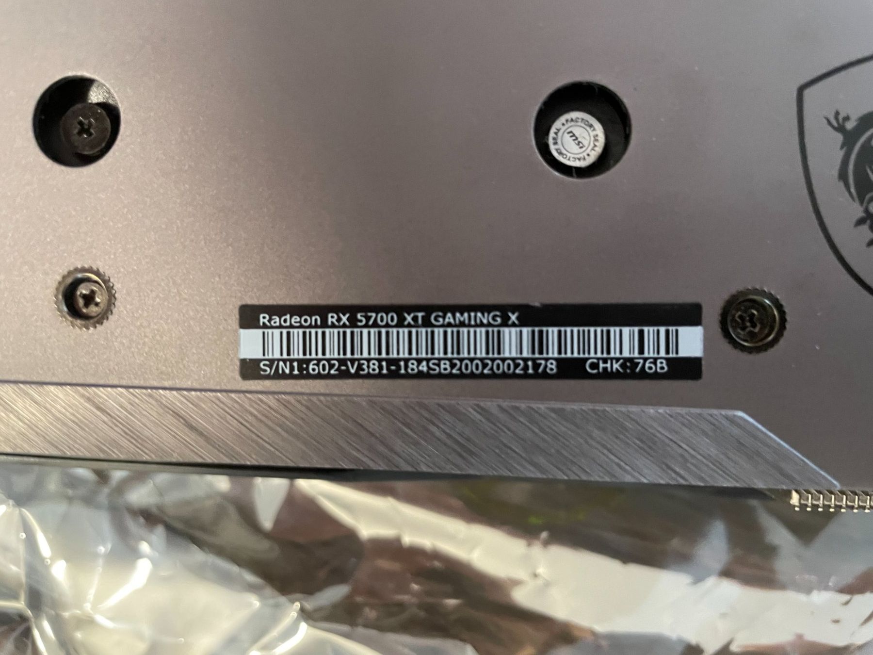 Amd Grafikkarten: Radeon RX 5700 XT 8GB MSI – Gebraucht aus Lugano von kev_xq6v 2