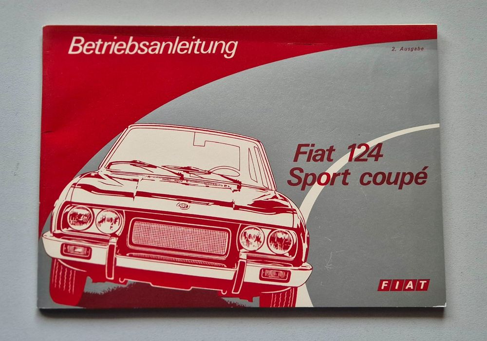 Fiat 124 CC Coupé, orig. Betriebsanleitung deutsch (Gebraucht) in ...
