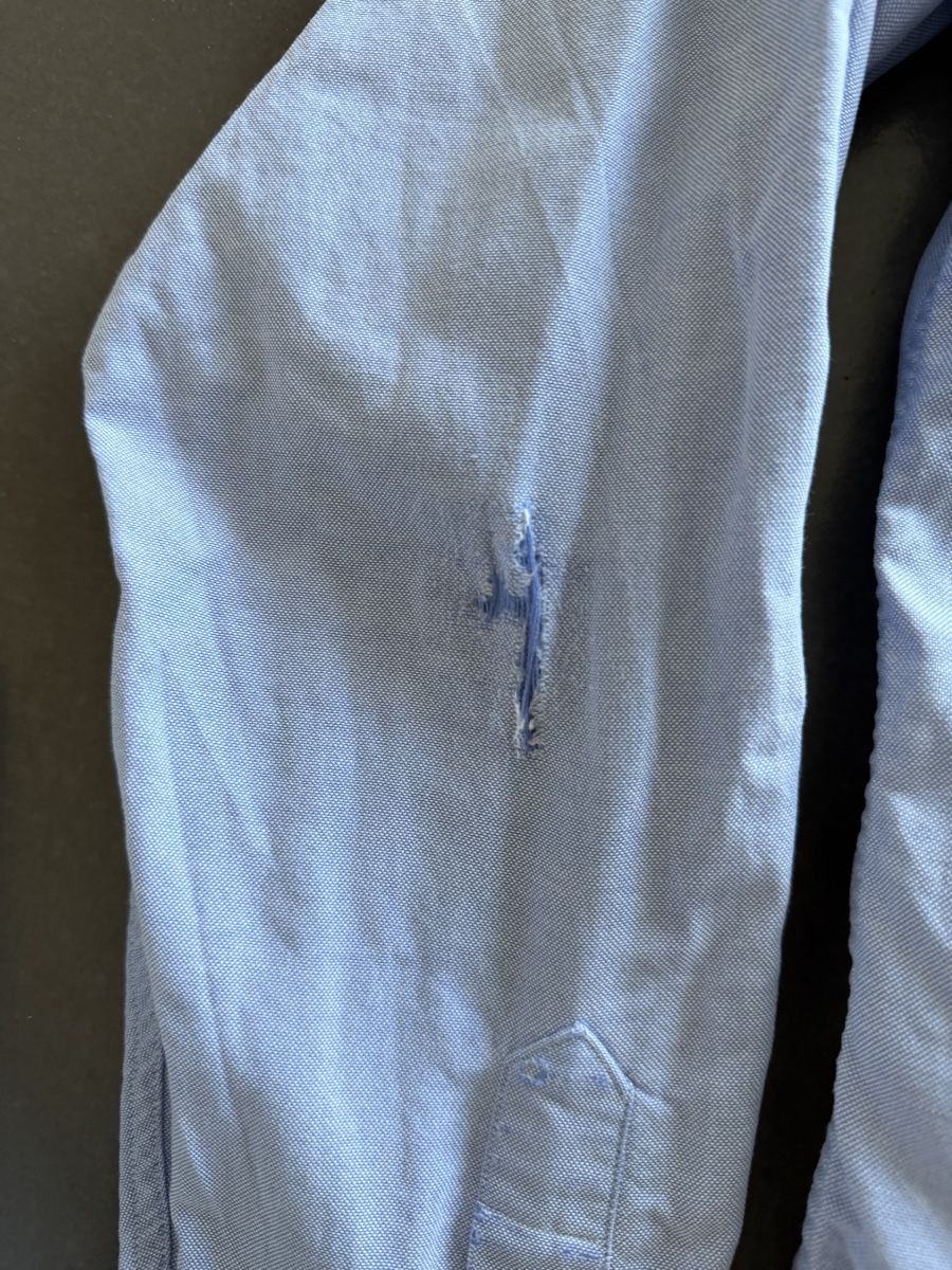 Camicie: Vintage Hemd, hellblau, Grösse L – Usato da Zürich venduto da mel_p7z9 2