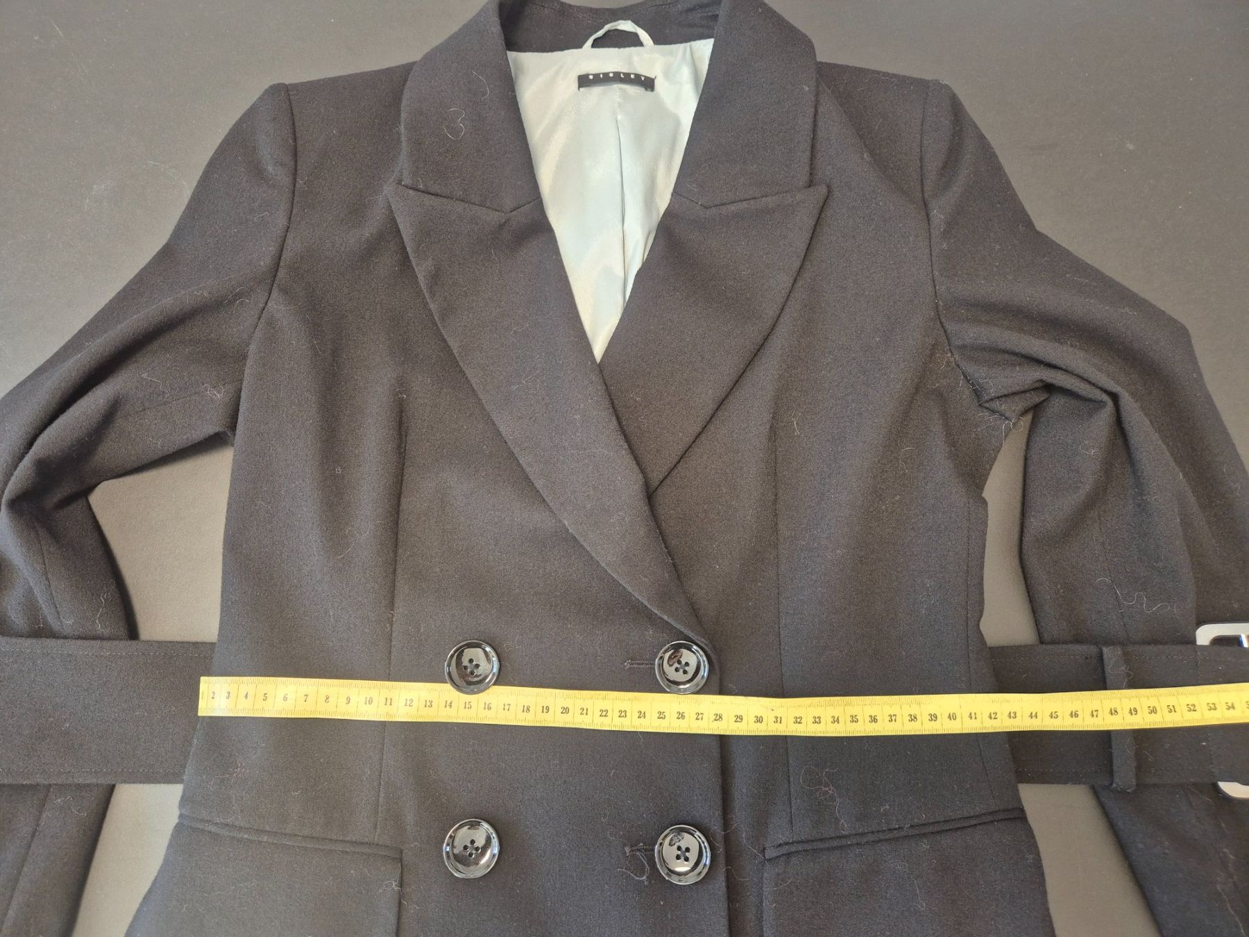 Sisley Giacche: Sisley Blazer mit Gürtel, Grösse 34, schwarz – Usato da Oberrohrdorf venduto da ma-vie 4