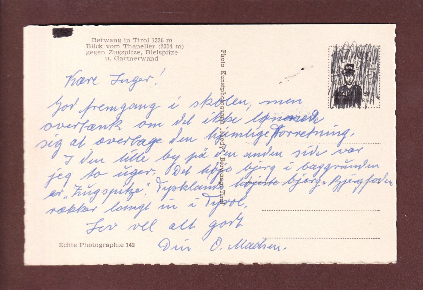 Cartoline postali: BERWANG in Tirol – Usato da Pully venduto da nicecards 1