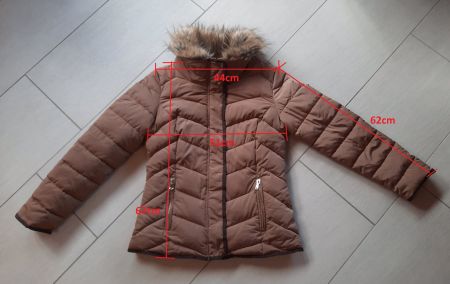 braune Winterjacke Grösse 40