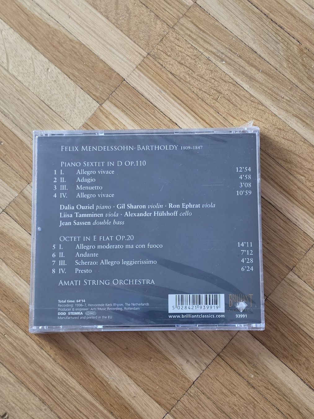 CDs: Neue CD: Mendelssohn: Octet: Amati String Orchestra – Neuf avec emballage d'origine à Aesch BL par immon 1