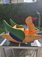 Entzückendes Schaukel-Äntli aus Holz, Top Zustand!