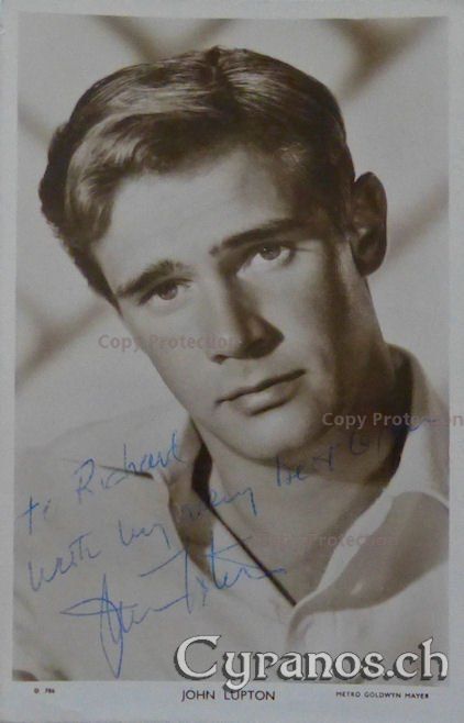 Autogramme: John Lupton (1928-1993) Schauspieler - Autogramm – Gebraucht aus Dietikon von cyranos1