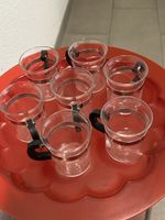 Théière et  Lot de 7 verres Bodum en métal et verre