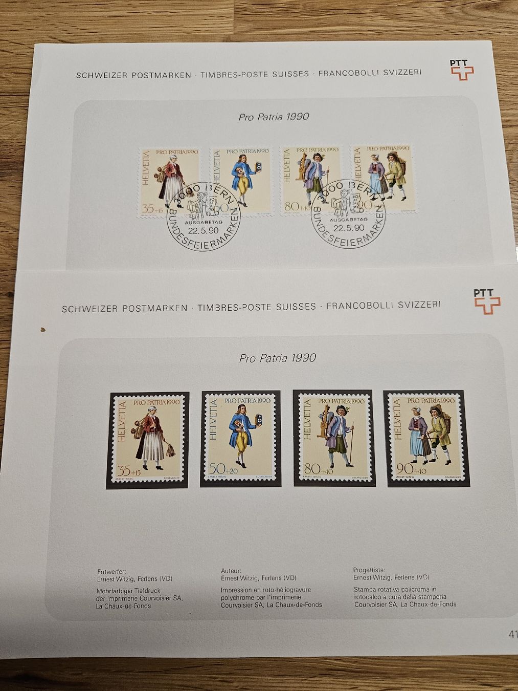 Tutti i francobolli: Schweizer Postmarken Pro Patria 1990 – Nuovo (secondo la descrizione) da Chur venduto da Kohla1980