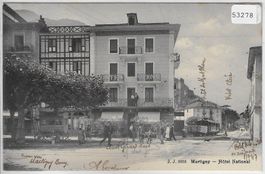 Martigny - Hotel National - Bahn - animee