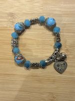 Armband blau mit Anhänger