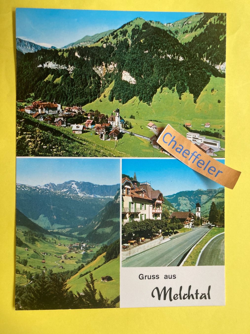 Ansichtskarten: Gruss aus Melchtal – Gebraucht aus Zürich von Chaeffeler