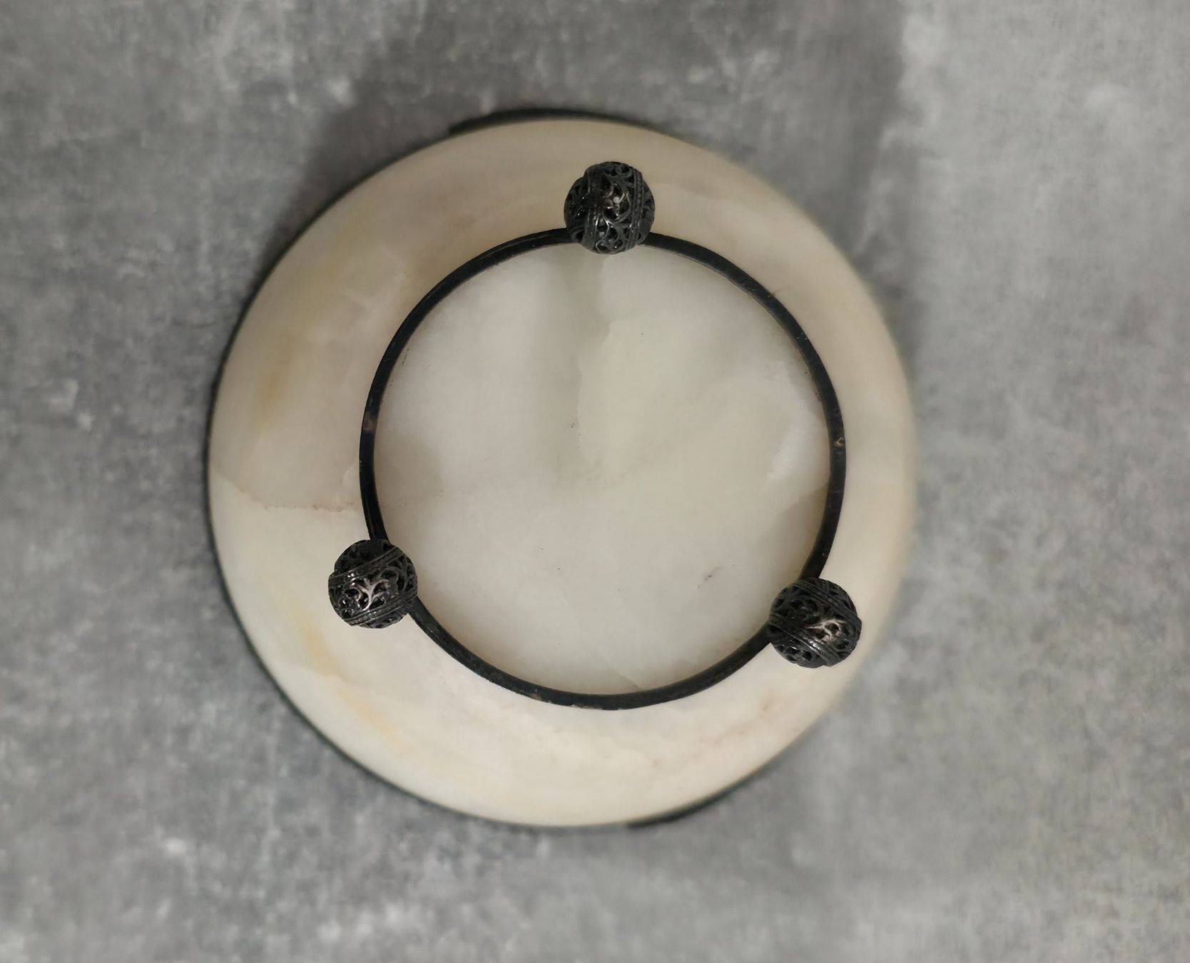 Schalen: ANTIKE 800 SILBER ALABASTER HENKELSCHALE WUNDERSCHÖNE ARBEIT – Gebraucht aus Zürich von spin23 7