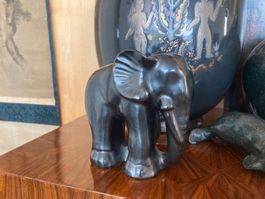 ART DECO ELEFANT FIGUR KERAMIK