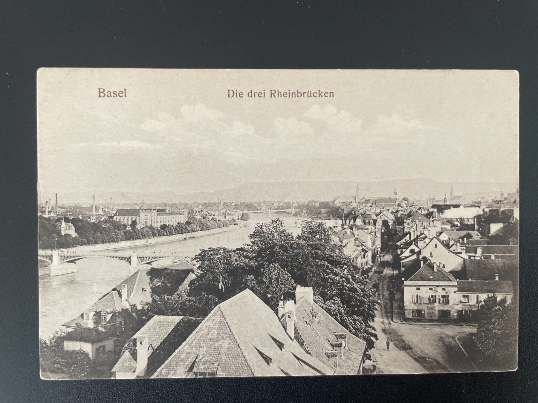 Cartoline postali: AK BS Basel, die drei Rheinbrücken – Usato da Thal venduto da Danny82