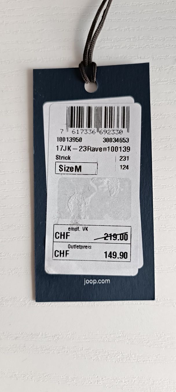 Joop Maglioni & Felpe: Joop Pullover – Nuovo (secondo la descrizione) da Pfungen venduto da pegbob 1