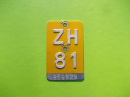 Mofanummer / Töfflinummer ZH 81 ... zum 45. Geburtstag !