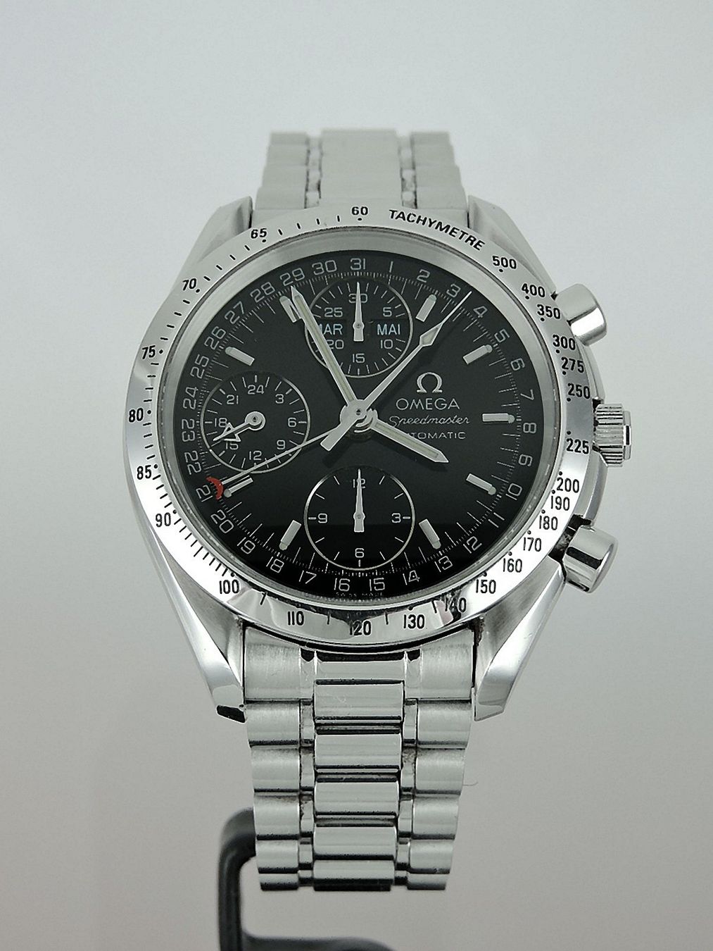 Omega Orologi: 1997 Omega Speedmaster Day-Date Chronograph - Serviced – Usato da Bern venduto da Vintage-Oyster