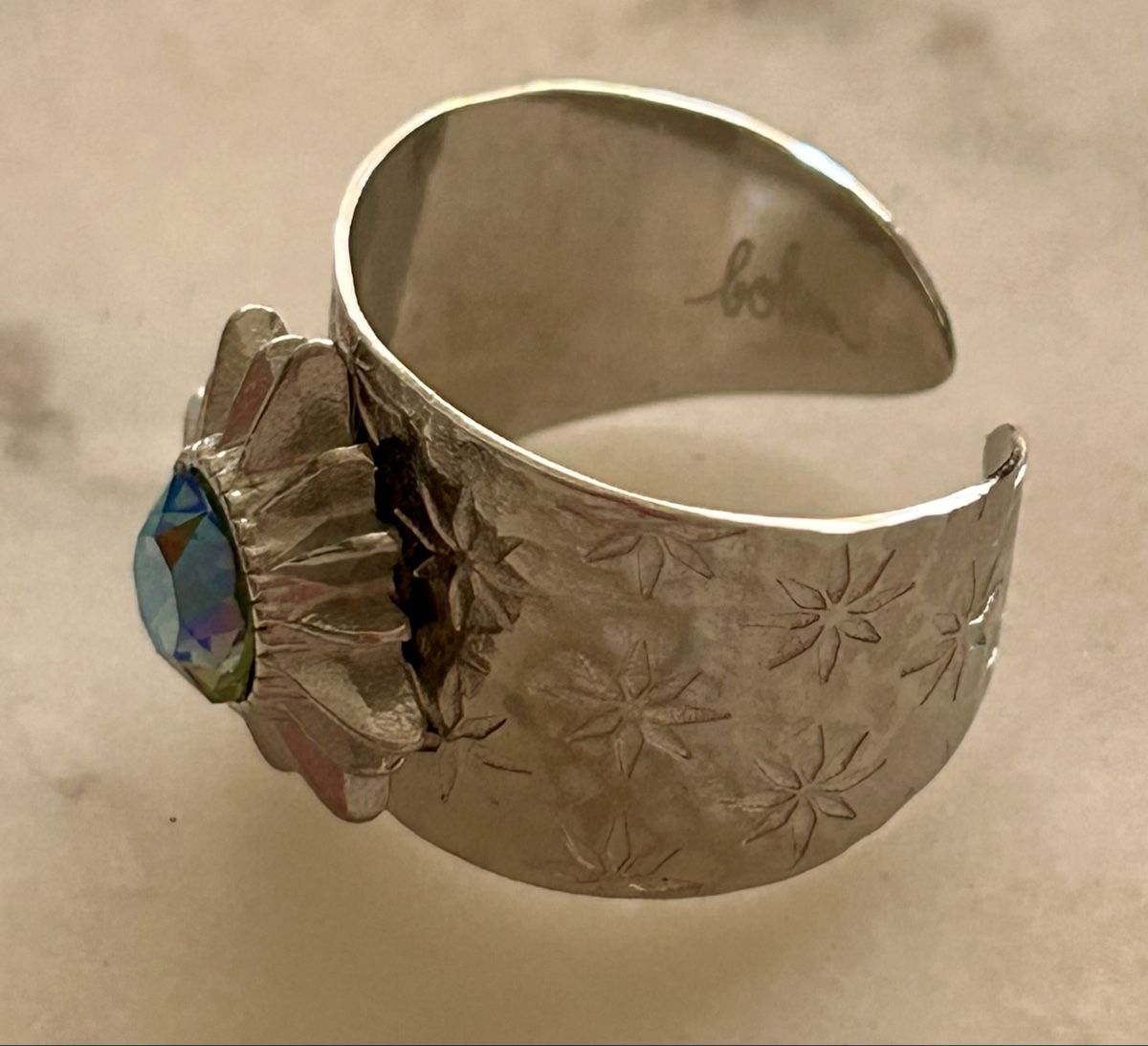 Anelli: Bague Bohm Paris argenté cristal – Nuovo (secondo la descrizione) da ANIèRES venduto da feuillette 1
