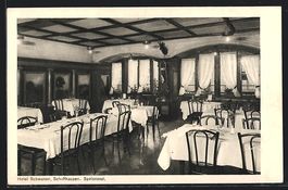 Schaffhausen, Speisesaal des Hotel Schwa