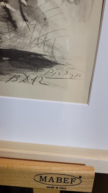 Grafica & Litografie: *** PICASSO PABLO, "Der Schläfer", Lithographie *** – Usato da Luzern venduto da Luzern1 5