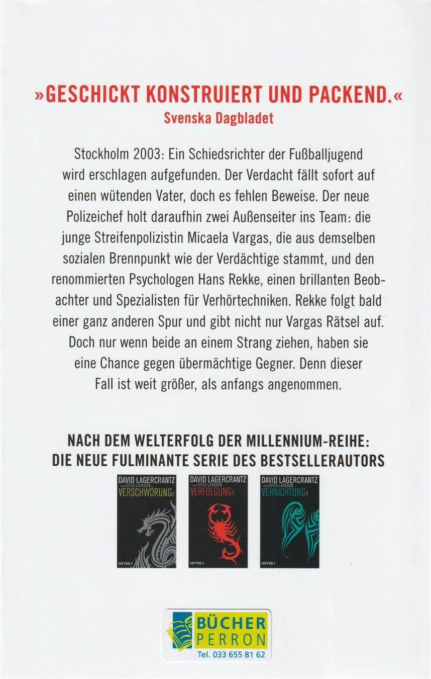 Libri: David Lagercrantz - Mann aus demSchatten – Usato da Spiez venduto da Crazyduck 1