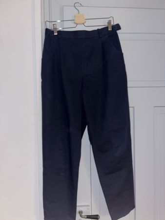 100% cotton blue vintage trousers