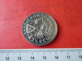 Portugal 1992, 2 1/2 Ecu - Sondermünze/Medaille PP