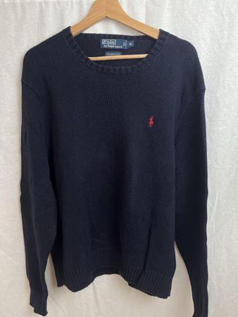 Pull Ralph Lauren bleu marine vintage 
