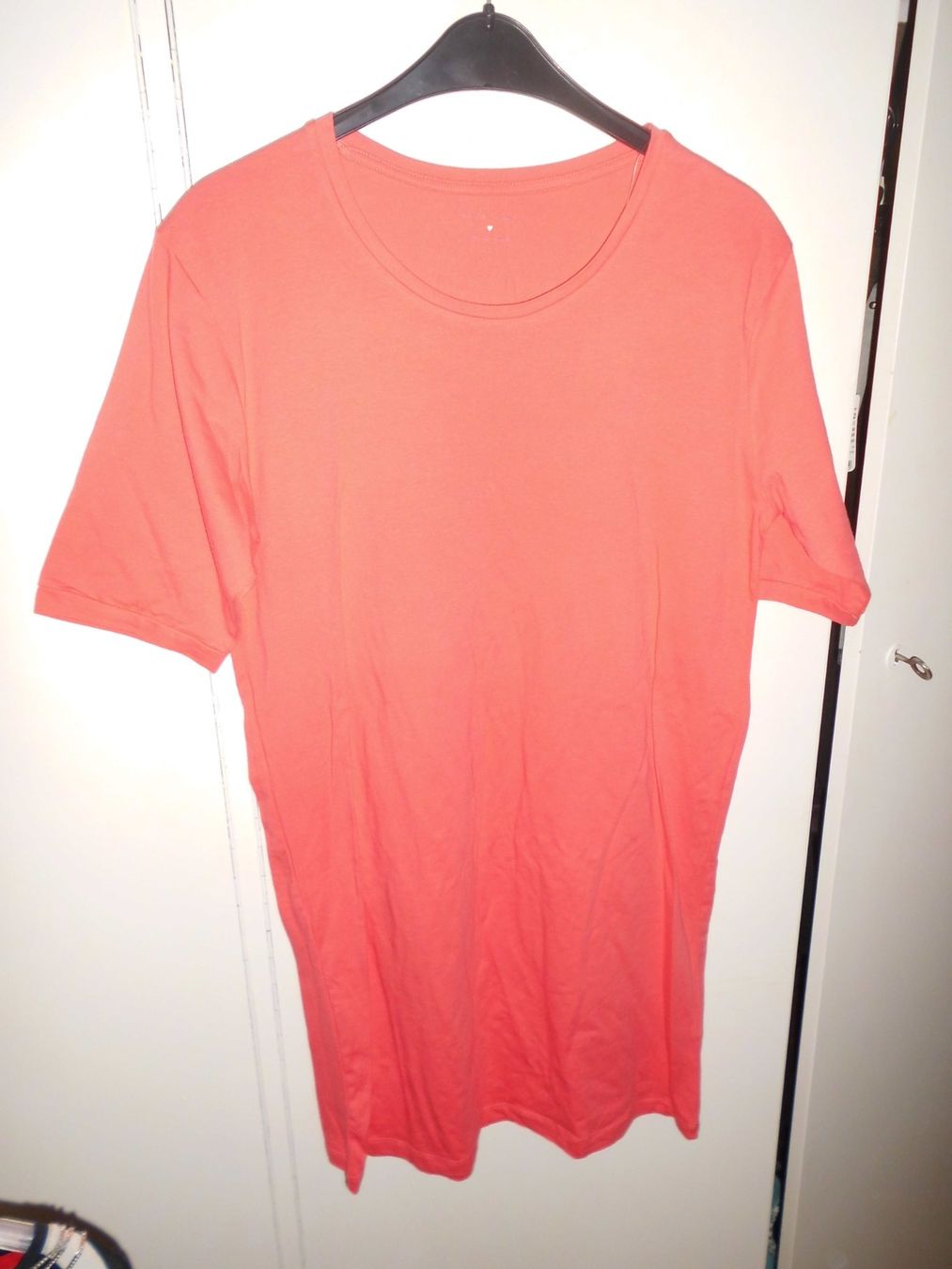 Kleider: Robe basic  d'été mandarine en coton T. L – Neu (gemäss Beschreibung) aus Marin-Epagnier von Madja