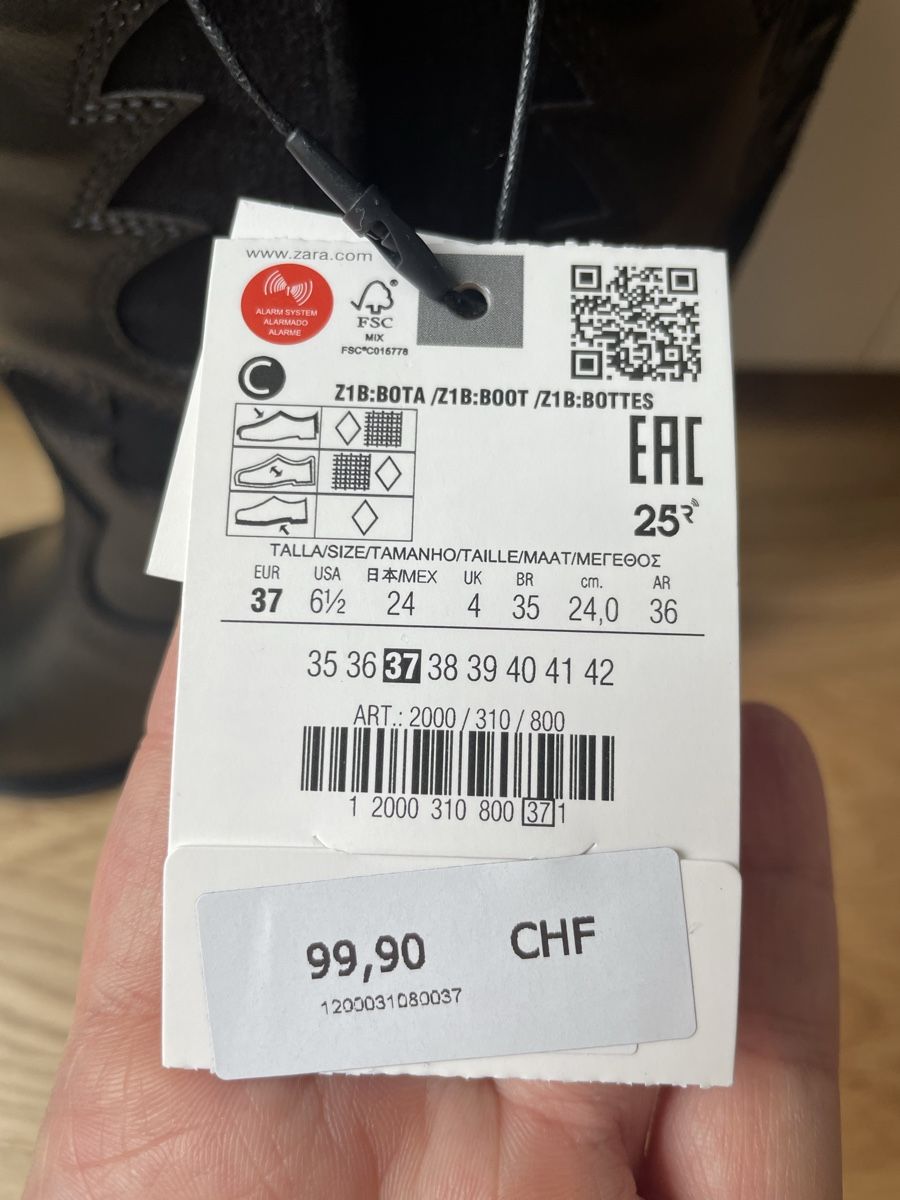Zara Damenschuhe: Zara Cowboy Boots 37 NEW – Neu und originalverpackt aus Dübendorf von VSAngel 8
