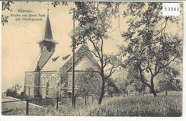 Vitznau - Kirche und Hotel Park