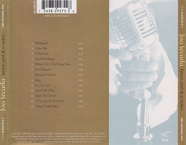 CD: Jon Secada - Heart, Soul & A Voice CD 1994 – Usato da Zürich venduto da Aspri 1