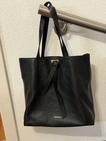 Coccinelle schwarz Leder Shopper Tote Bag Umhänge - Tasche