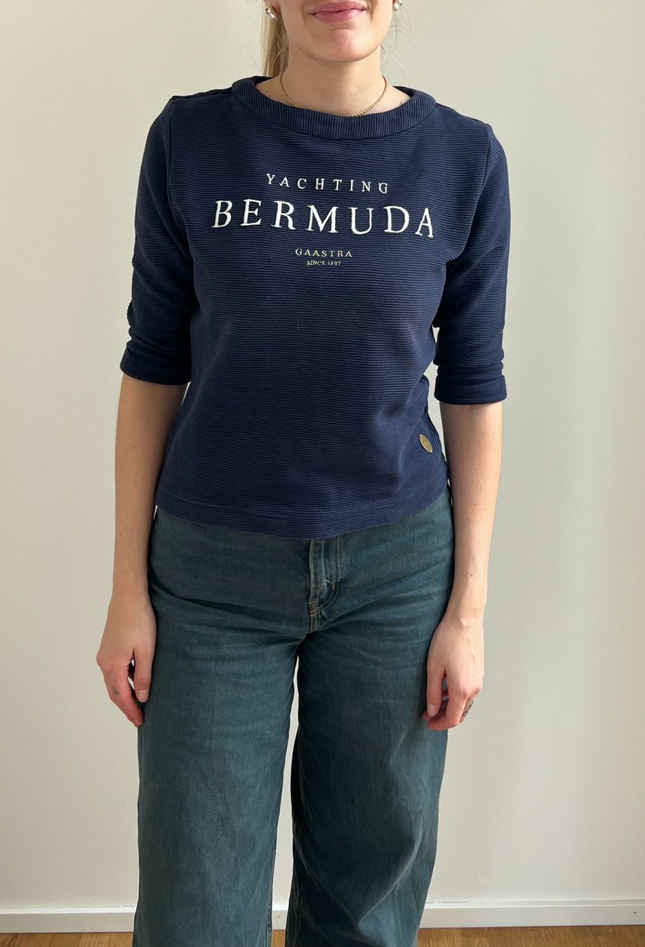 Top: Pull 100% coton navy blue – Usato da Zürich venduto da mps_9cp7 1