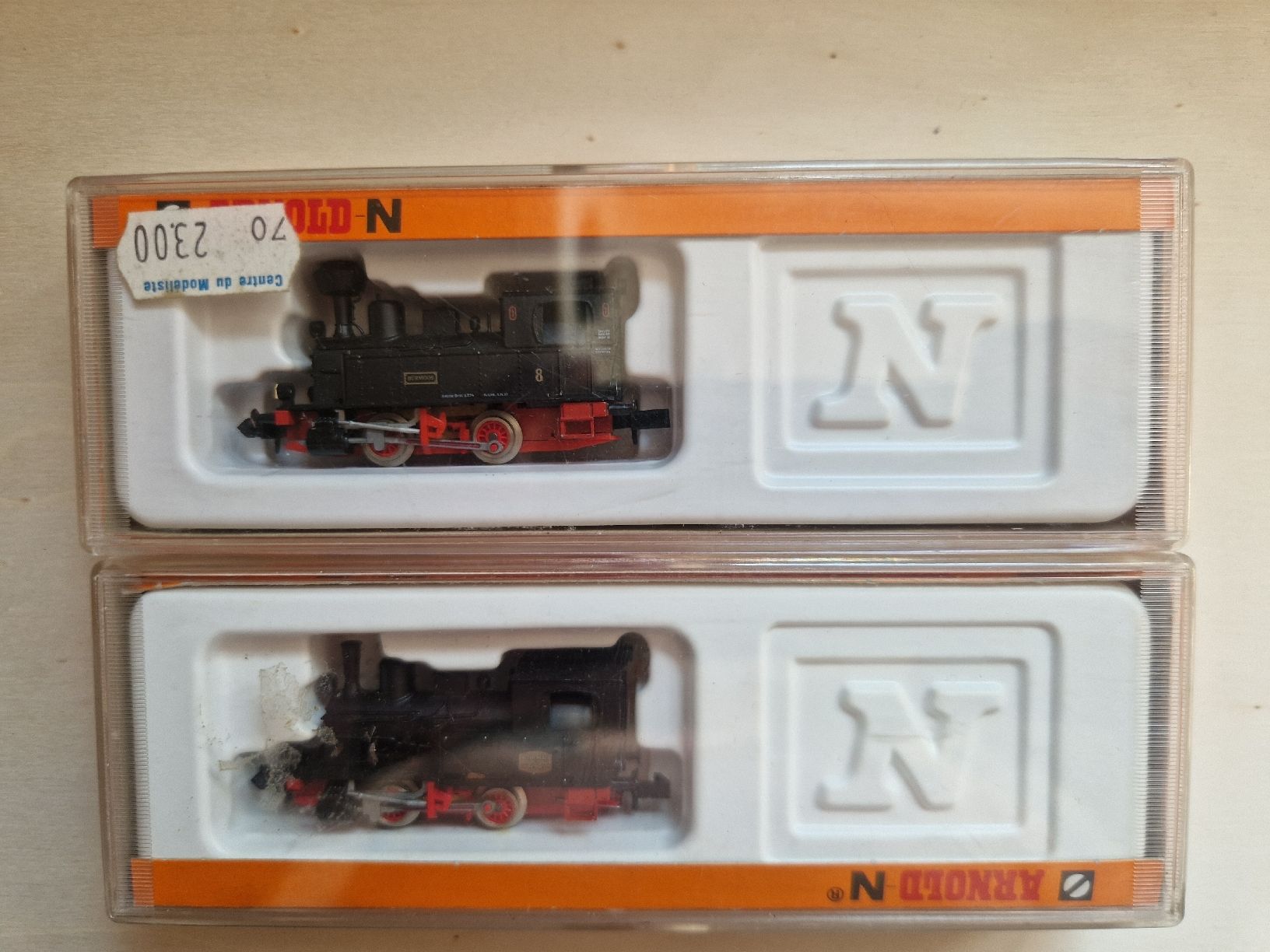 Arnold Modelleisenbahnen: 2 locomotives à vapeur  – Gebraucht aus Neuchâtel von allen07