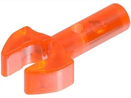 Lego 10x Stange mit Clip (48729) trans orange