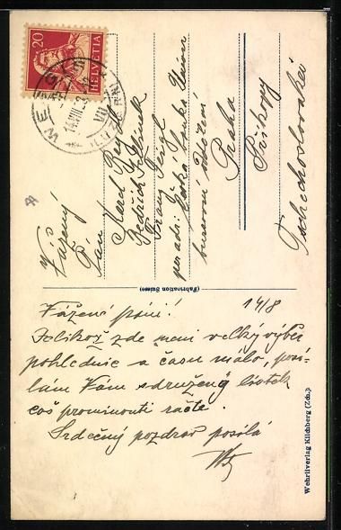 Cartes postales: Weggis, Teilansicht des Ortes mit Kirche – D'occasion à Berlin par bartko-reher 1