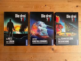 Konvolut mit 3 gebundenen Büchern der Reihe "Die drei ???"