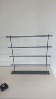 Regal Metall 4 Etagen dunkelgrau gebraucht