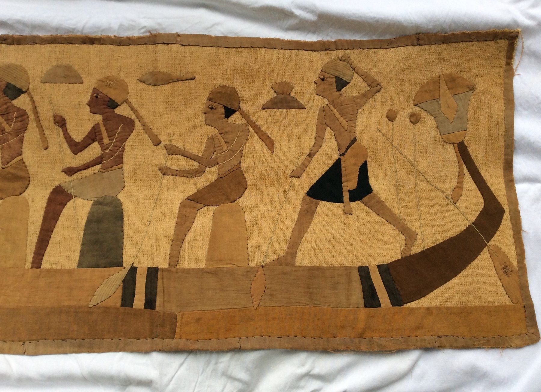 Tableaux: Appliqué de tissus - Egypte – D'occasion à Genève par edelweiss1900 3