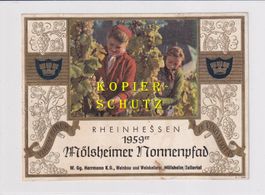 Etikette - Mölsheimer Nonnenpfad 1959 /bd