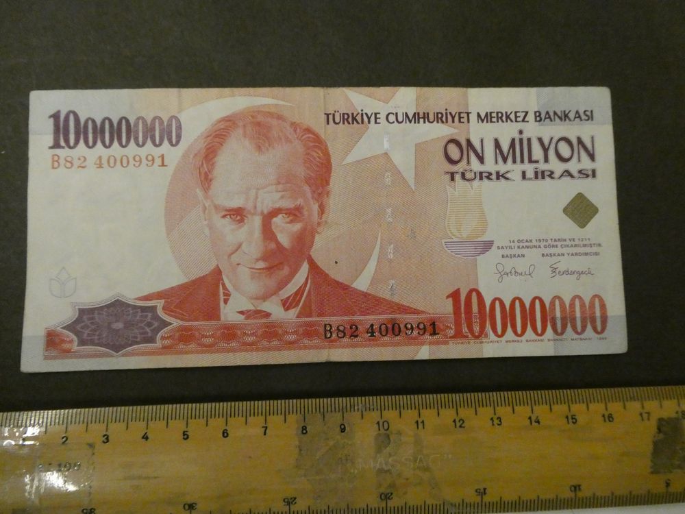 Türkei 1999, 10 Millionen Lirasi Kaufen auf Ricardo