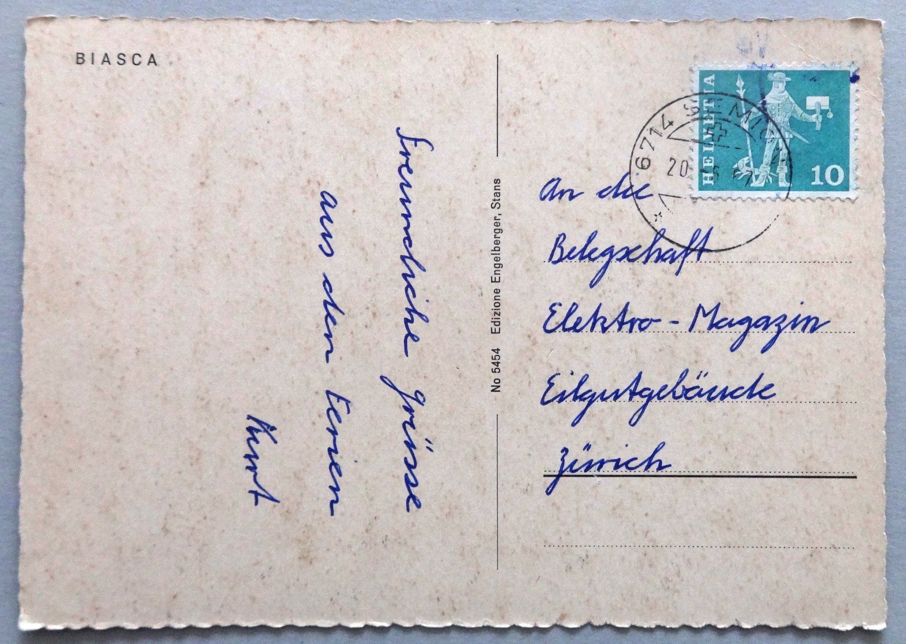 Cartes postales: Biasca – D'occasion à Fétigny par Billy2miny 1