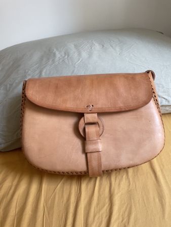 Handgemachte Ledertasche / Umhängetasche, mex. Kunsthandwerk